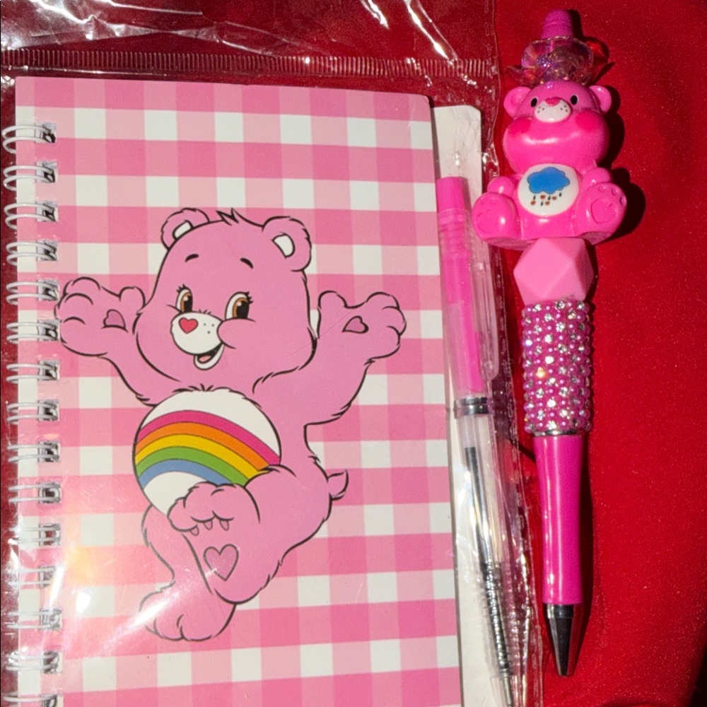 Pink Bear Journal and Pen Set